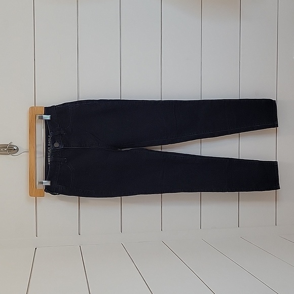 American Eagle Outfitters size 2 dark blue denim hi-rise jeggings - Picture 1 of 7